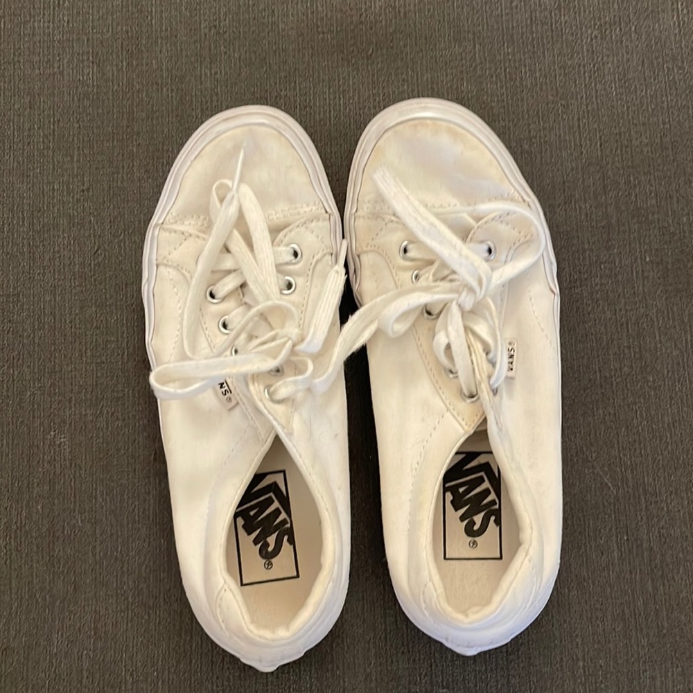 White vans size 6 womens US